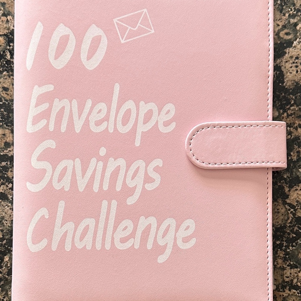 Pink Envelope Savings Challenge Binder